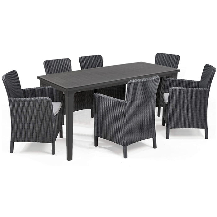 Futura Table + Iowa  Chair Dining Set - Graphite