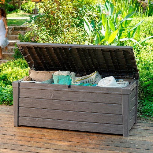 Keter Brightwood Box Outdoor Waterproof Storage Bench — The Home