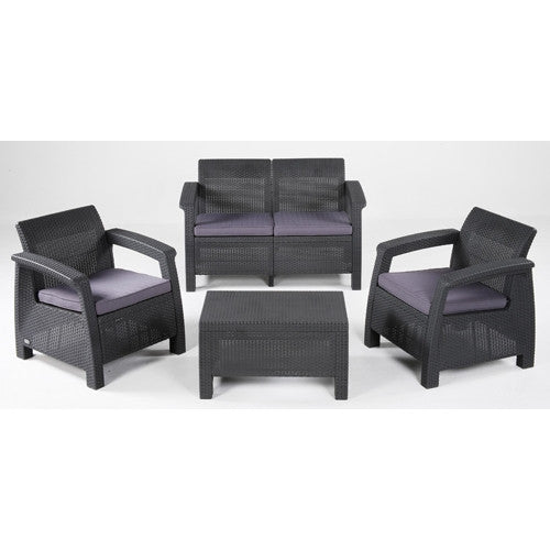 Corfu Outdoor Sofa Set Grey