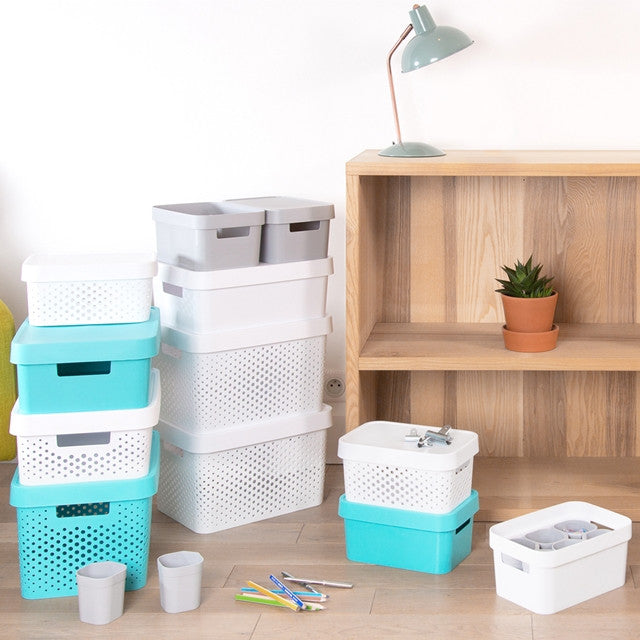 Curver Infinity Plastic Storage Boxes with Lids