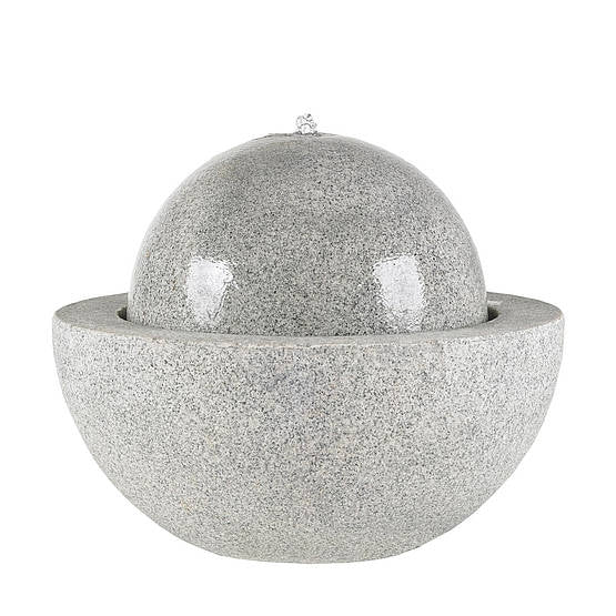 Gaya Round Water Fountain Granite Grey