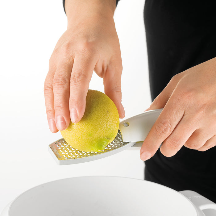 SQUEEZE&GRATE Lemon Juicer and Grater Grey