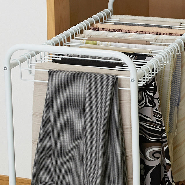 Heian Shindo Clothes Pants Hanger BHS 2 with wheels Wardrobe Organiser The Home Shoppe