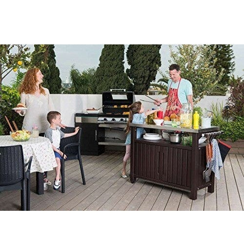 Keter Unity XL Storage Buffet BBQ Table