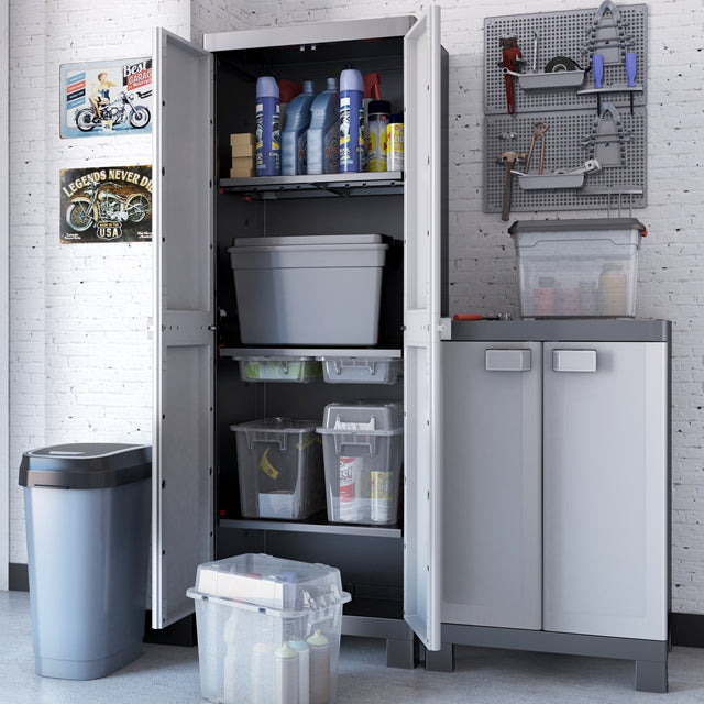 Keter space winner garage storage resin shop utility cabinet