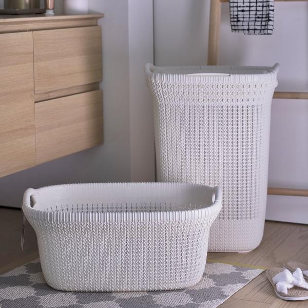 Knit Laundry Basket 40L