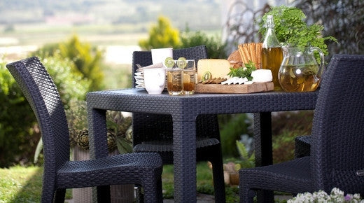 Quartet Outdoor Dining Table Grey