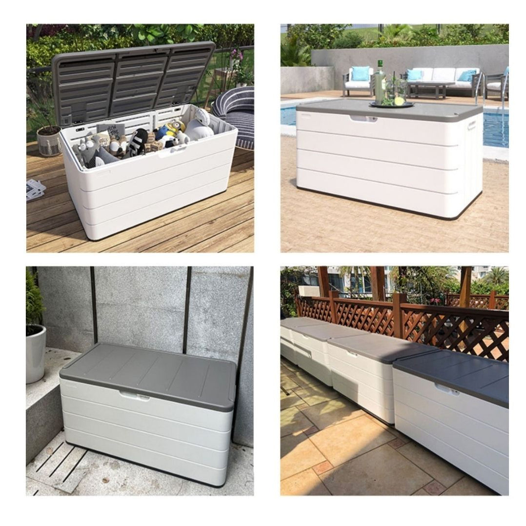 ACE Outdoor Waterproof Storage Deck Box White SG — The Home Shoppe