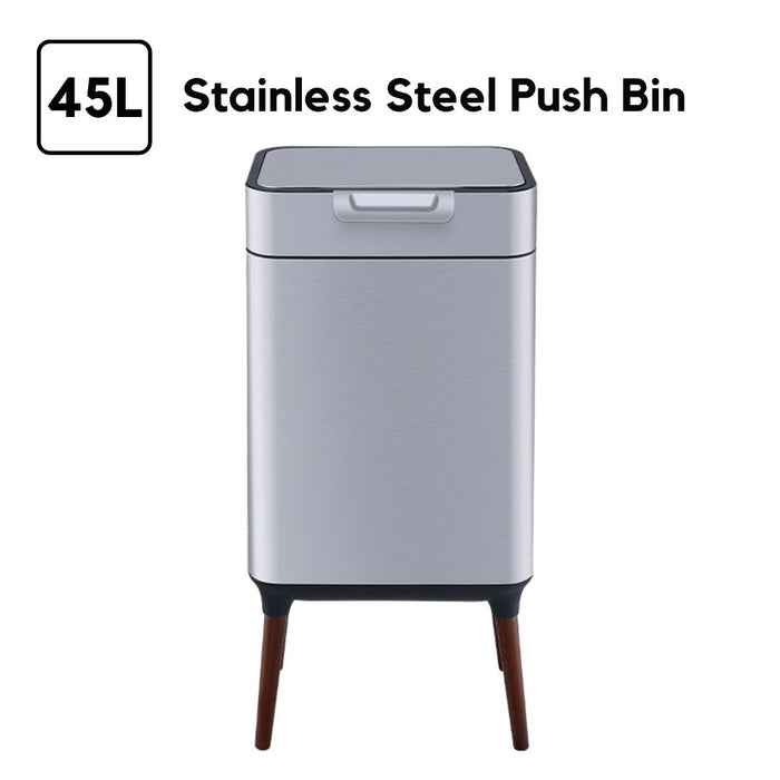 Stainless Steel Press Bin with legs (Multiple Sizes)