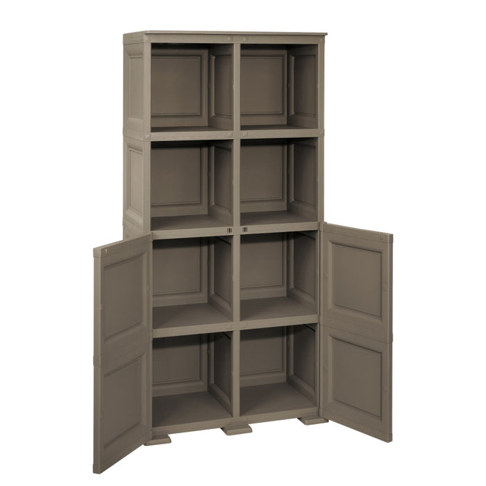 2 Open Shelves + 2 Door Cabinet