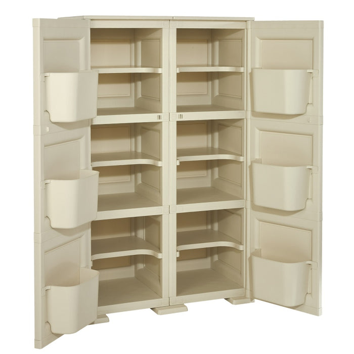 Shoe Cabinet 12 Shelves + 6 Side Pockets 2 Doors