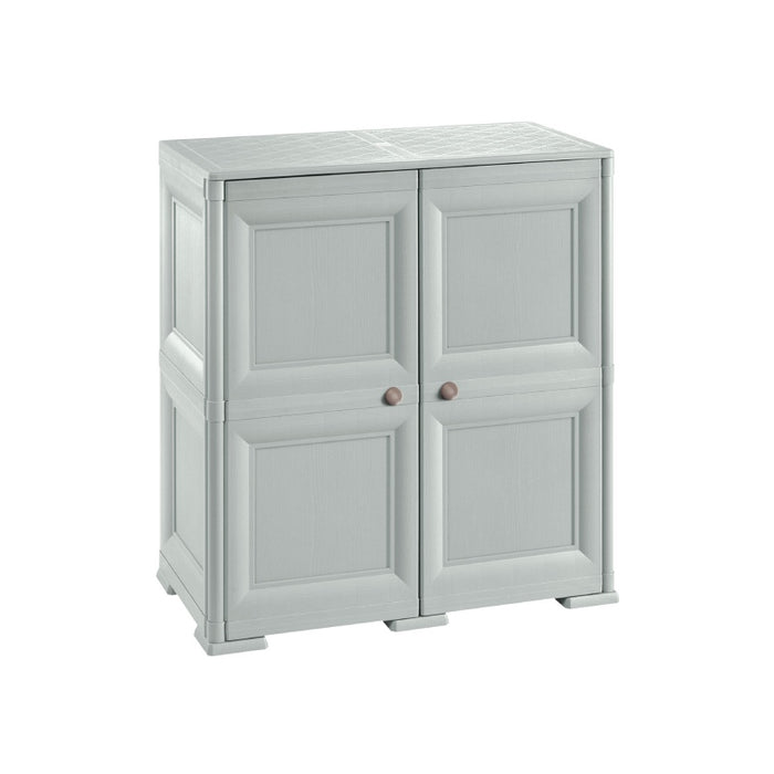 Shoe Cabinet 8 Shelves + 4 Side Pockets 2 Door