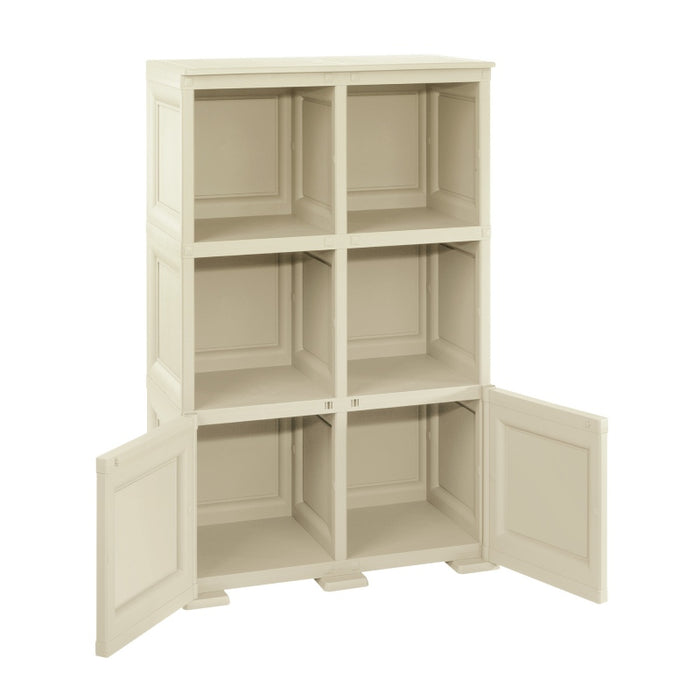 2 Open Shelves + 1 Door Cabinet Unit
