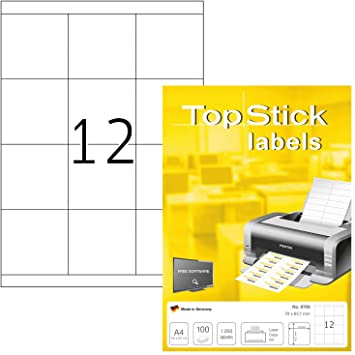 Top Stick Label 70 x 67.7 mm (8709)
