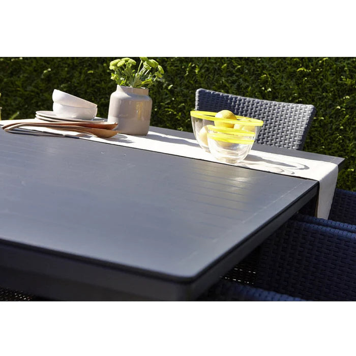 Futura Table + Iowa  Chair Dining Set - Graphite