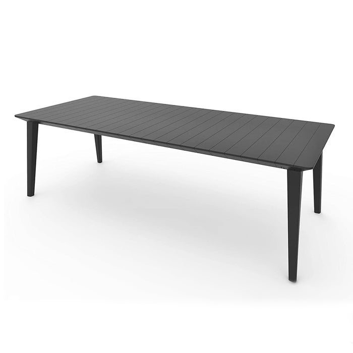 Long Lima Table + 8 Tisara Chairs Graphite (Free Delivery)