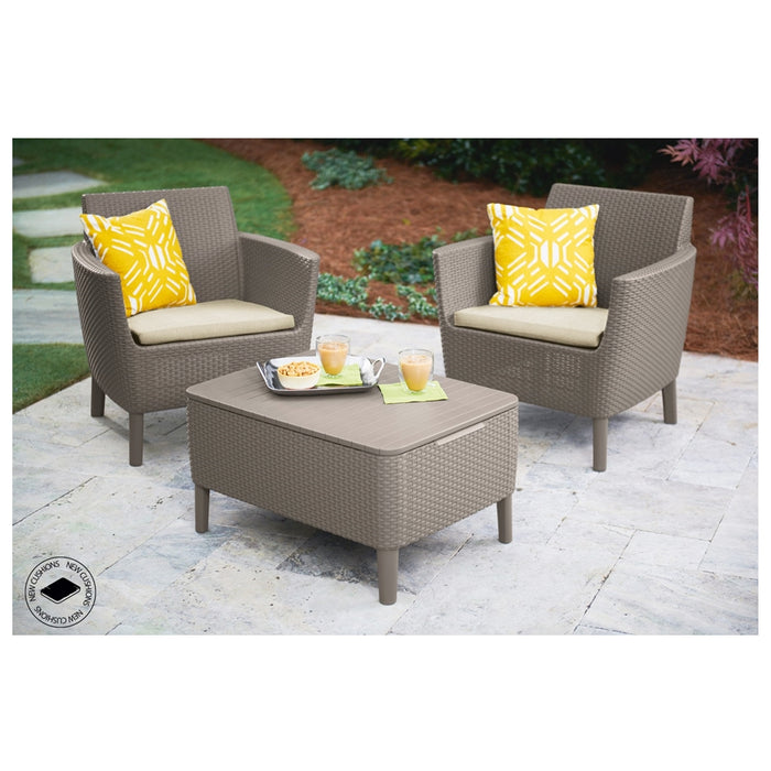 Salemo Balcony Sofa Set Cappuccino