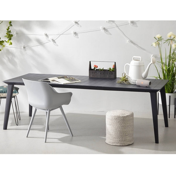 Lima Long Outdoor Dining Table Graphite 240cm