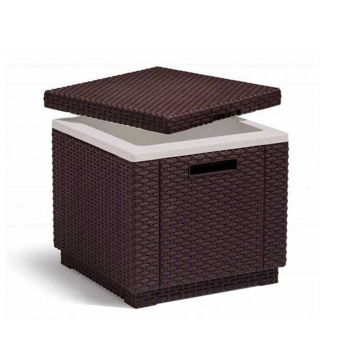 Ice Cube Cooler Table Brown