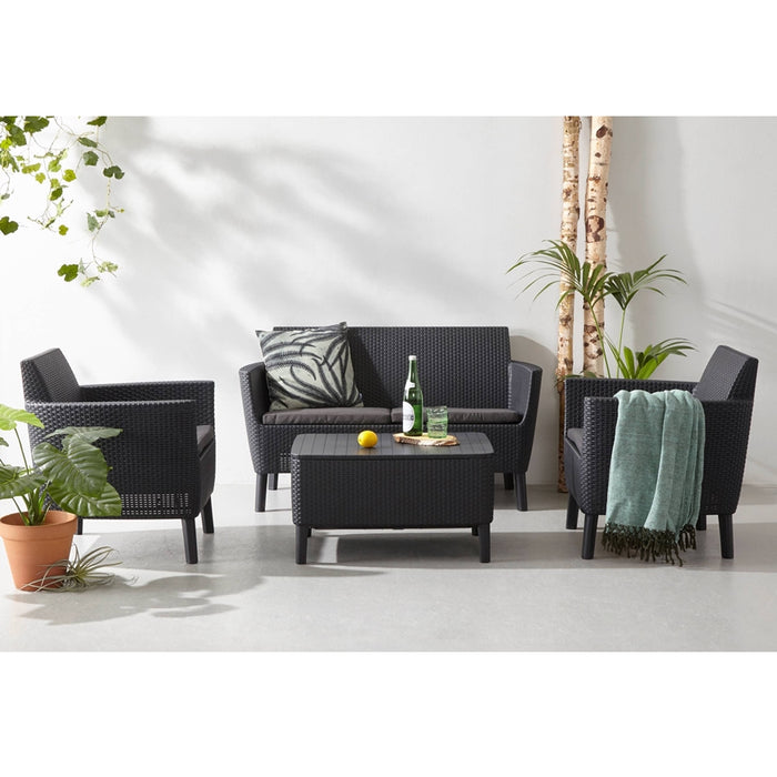 Salemo Sofa Set Graphite