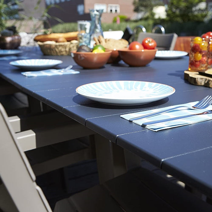 Lima Long Outdoor Dining Table Graphite 240cm