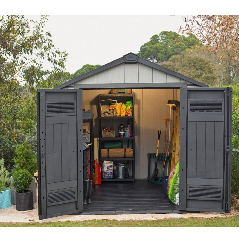 Keter Gun Keter Waterproof Oakland Outdoor Storage Shed 757 Free Delivery — The ...